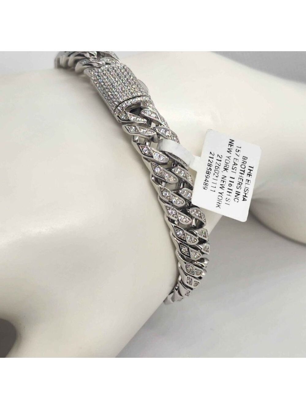Brand New   Sterling Silver 925 Cuban link style  Bracelet - Picture 3 of 4